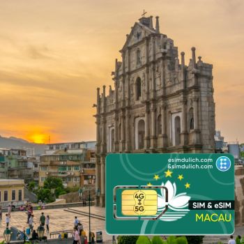 Sim Du Lịch Macao 15 Ngày Tốc Độ Cao 4G (Macau)